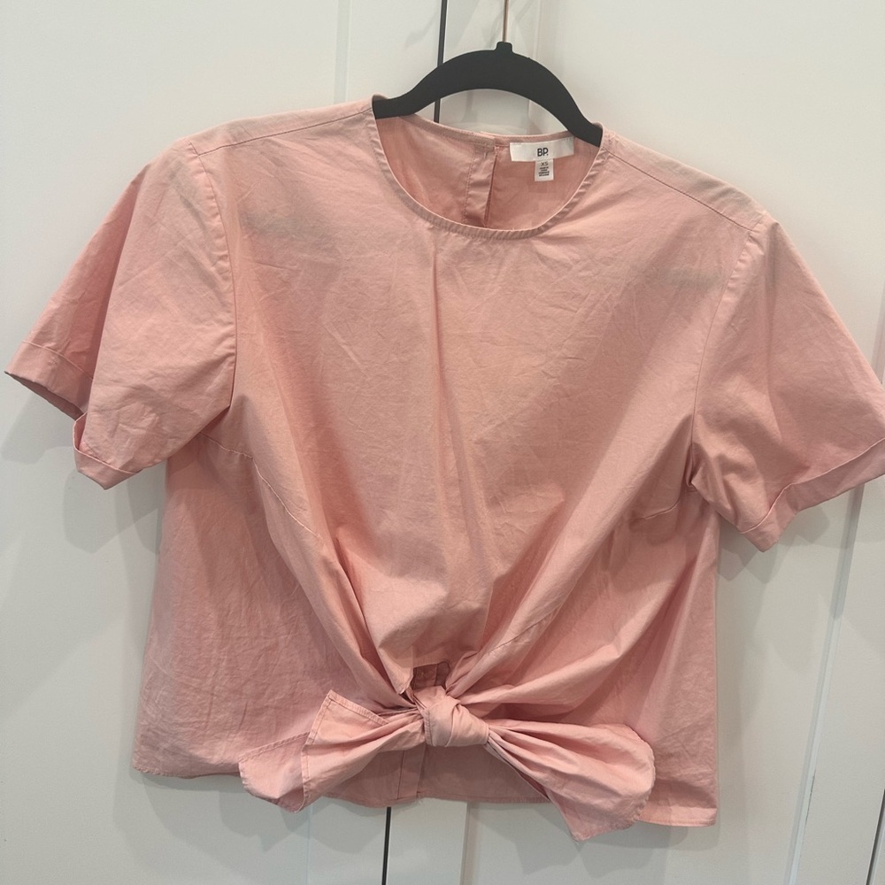 BP Pink Knot Tie Front Top